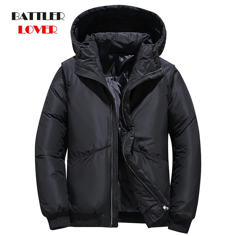2019 High Quality 90% White Duck Thick Down Jacket Men