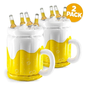 

2 Pack Inflatable Beer Cooler for Parties, Party Supplies for Adults Summer Party Decorations, Beach Pool Parties