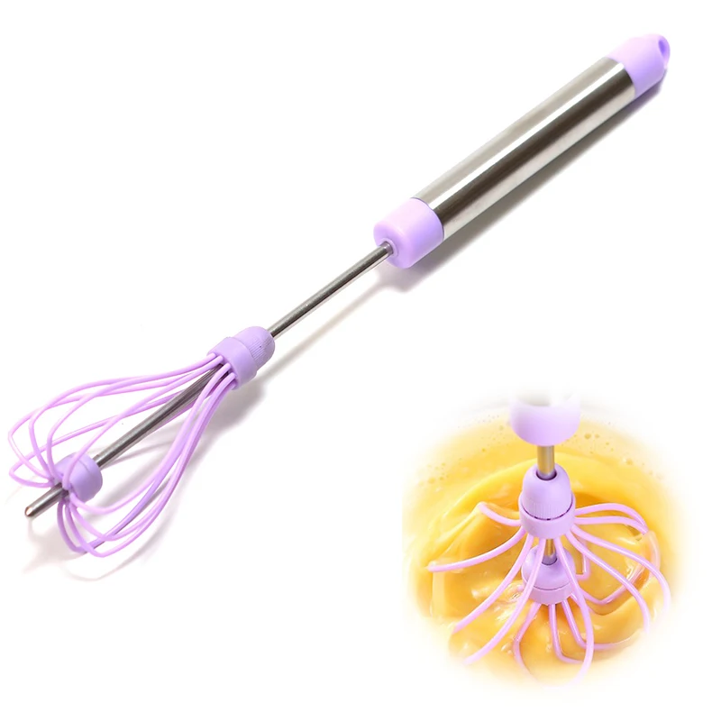YOMDID 1PC Egg Beater Creative Whisk Mixer Adjustable Rotation Cream Foamer Blender Stirrer Kitchen Tool Easy Clean | Дом и сад