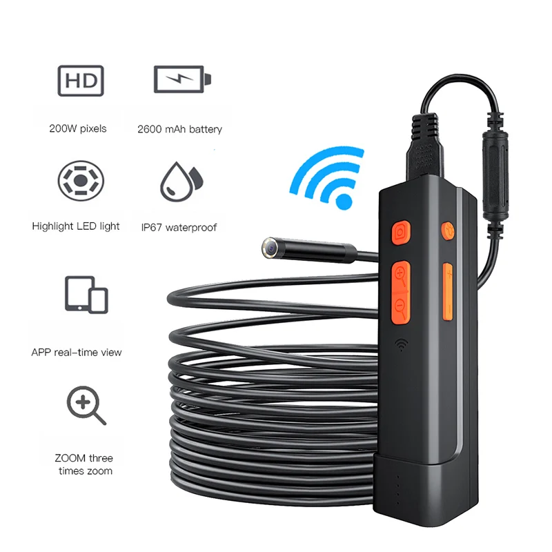 Endoscope Wifi Camera 1080p Inspection Camera Phone Endoscope
