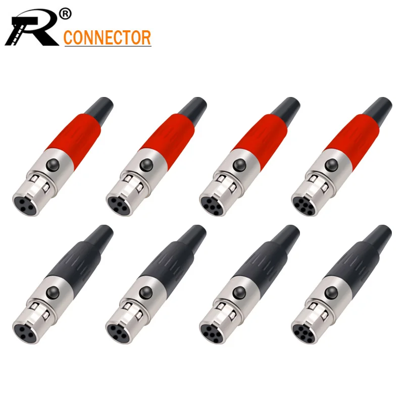 1 шт. мини XLR 3 4 5 контактный гнездовой разъем маленький Аудио Микрофон микрофон