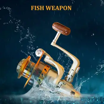 

12 Bearings Fishing Reel PA66 Metal Spool Spinning Reel Stainless Steel Handle Line Fishing Accessories