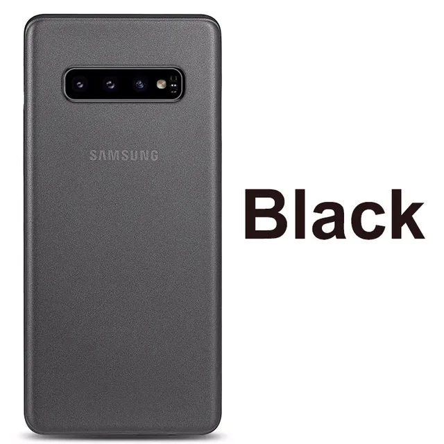 0,3 мм ультра тонкий жесткий чехол для телефона samsung Galaxy S8 S9 S10 Plus Note 8 9 матовый прозрачный чехол для samsung S 8 9 10 - Цвет: A