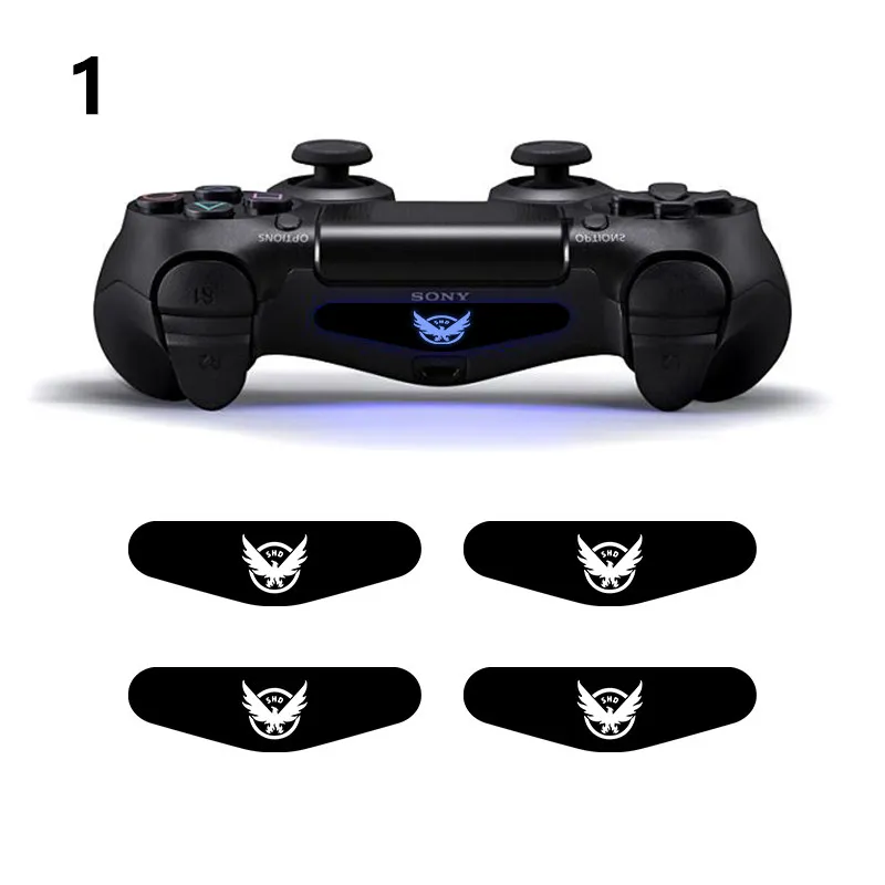 1 4 шт./компл. светодиодный наклейка для бара наклейки для Playstation 4 PS4 тонкий PS4 Pro светильник наклейки крышка для Dualshock 4 PS4 игровой контроллер - Цвет: 1
