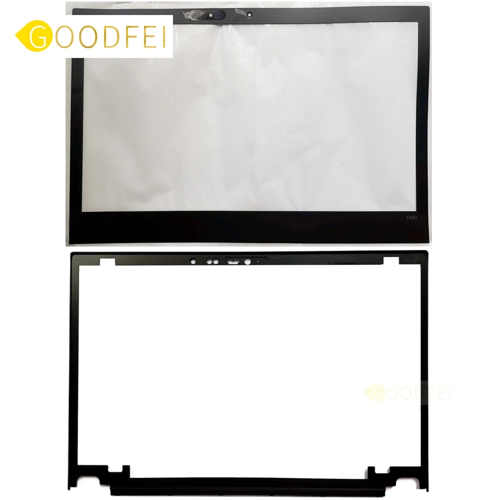 

New Genuine for Lenovo T480 LCD Bezel Cover Screen Frame Cover Sheet Sticker IR Display Part 01YR488