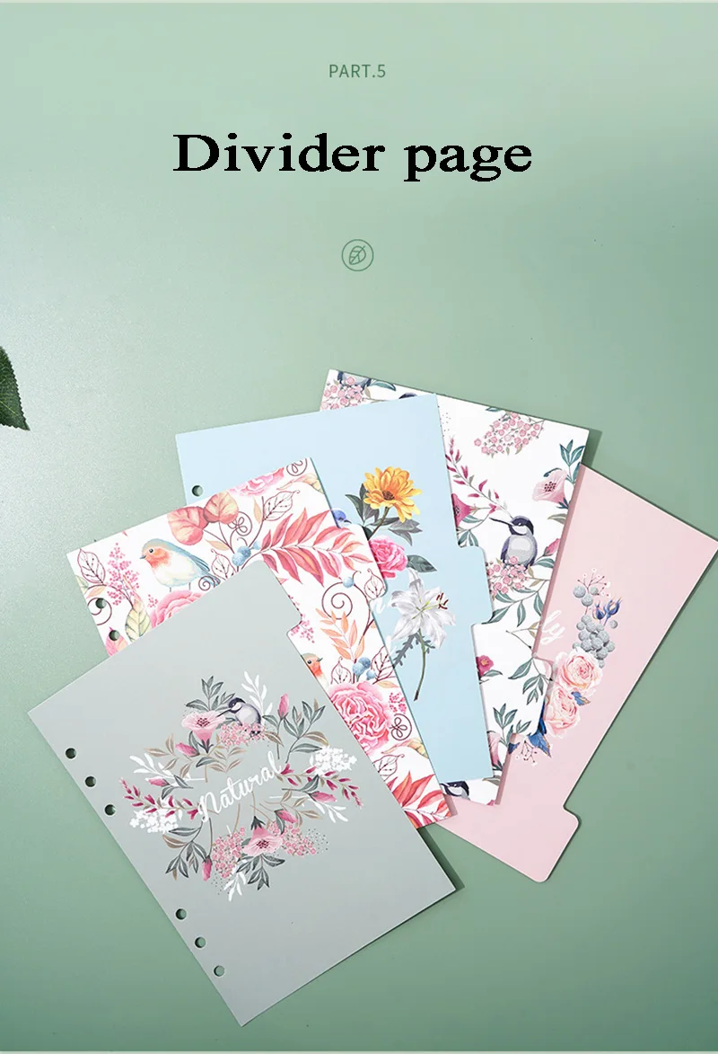 Binder, Espiral Agenda Planner, Organizador de papelaria,