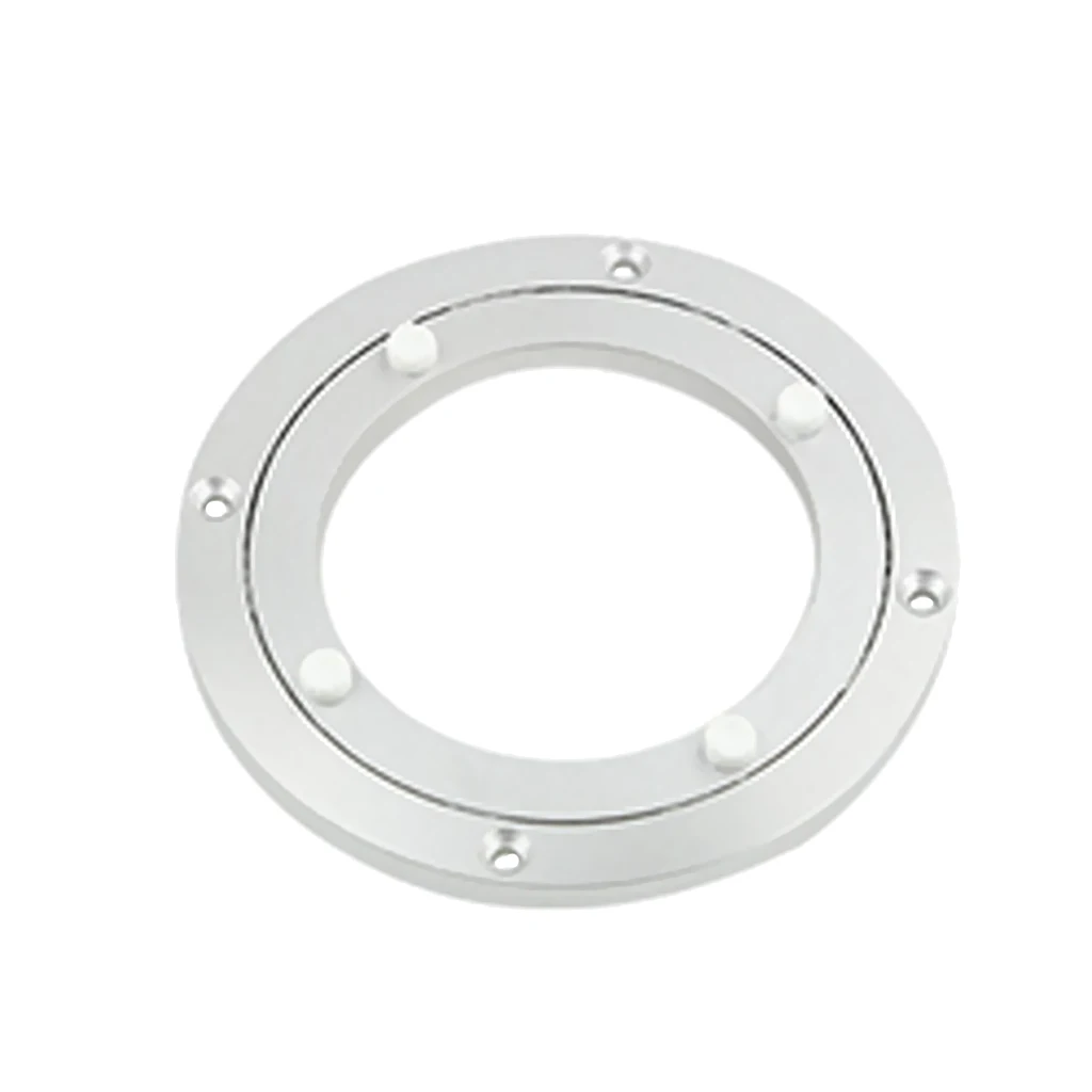 Bearing Swivel Plate Silver White Dining Table Base Rotating Aluminium Turntables Bearing Swivel Plate Silver White Dining Table Base Rotating Aluminium Turntables