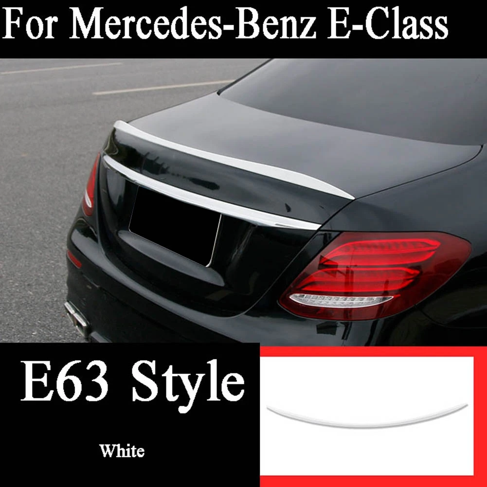 Для Mercedes-Benz E-Class E200 E260L E300L авто гоночный задний спойлер багажника активный крыло губы - Цвет: E63 Style