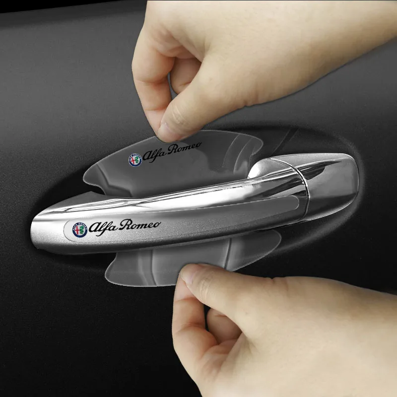 8pcs Car Door Handle Sticker Transparent Protective Film For Mini Coopers Clubman R55 R56 Countryman R60 Paceman R61 R50 R53 R57