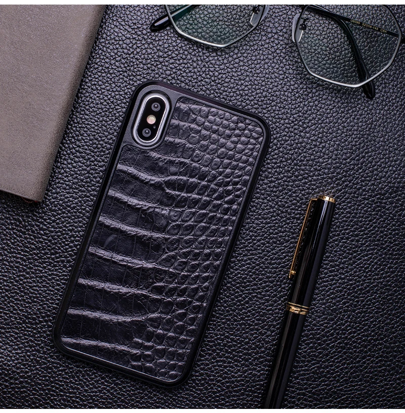 Лаковый чехол для телефона с крокодиловой текстурой для IPhone X XS Max XR для Apple 5 5S SE 6 6S 7 8 Plus защитный чехол для телефона