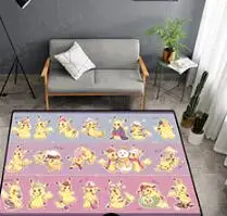 Аниме Pikachu GO Pokemon дверной коврик, ковер, напольный коврик для спальни, нескользящий коврик, Мультяшные подарки - Цвет: Style 11