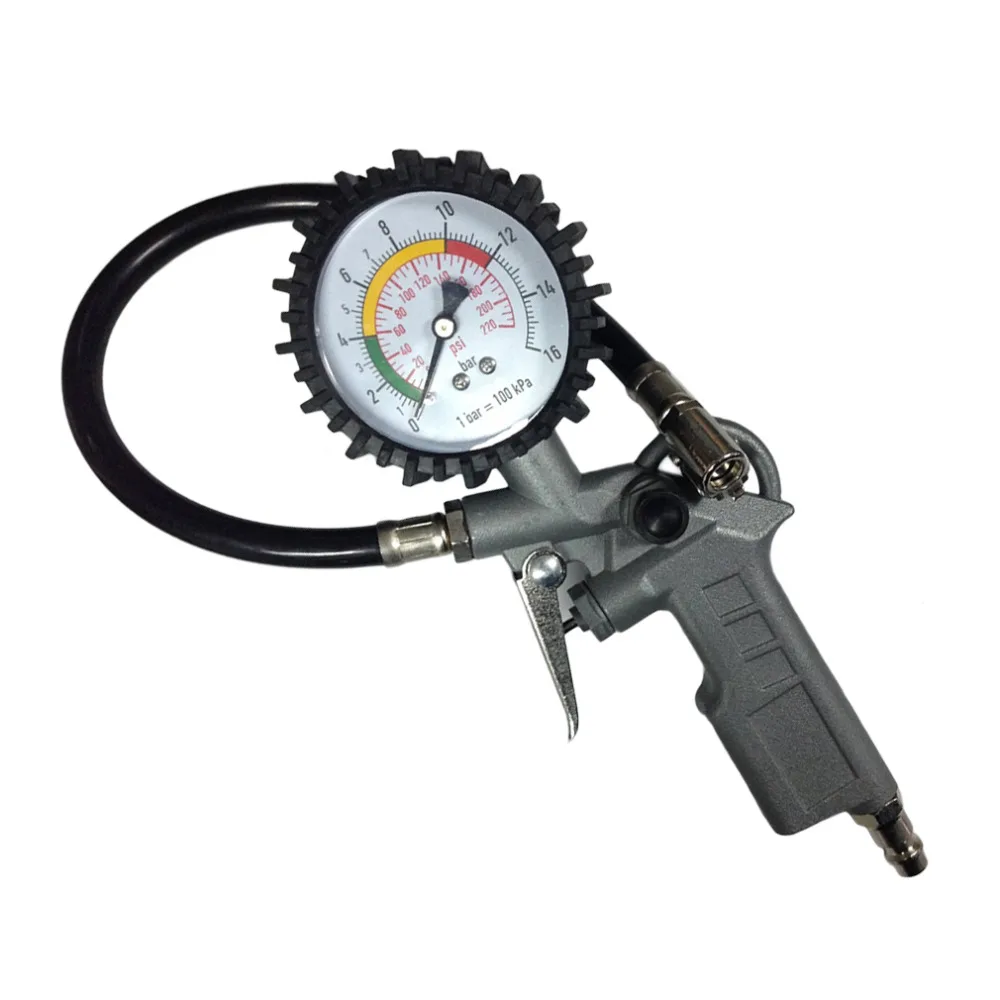 New 2018 aluminum alloy+PVC pipe New Air Tire Inflator With Dial Gauge Auto Truck Bike Compressor Pistol Type New 2018 aluminum alloy+PVC pipe New Air Tire Inflator With Dial Gauge Auto Truck Bike Compressor Pistol Type