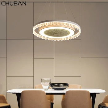 

Ceiling Fan with Lights Simple Fashion LED Remote Control Ceiling Pendant Fan Light Ceiling Pendant Fans Dining Room Ceiling Fan