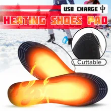 EPHER съемный Электрический USB Powered теплый Черный EVA материал обувь с подогревом стельки
