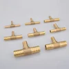 4/6/8/10/12/14/16/19mm Hose Barb Tail Tee 3 Ways Reudcing Brass Pipe Fitting Splitter Coupler Adapter Connector Water Gas Oil ► Photo 2/6