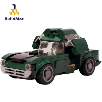 

BuildMoc Technic Car Mini Green Classic Car Building Blocks MOC Creator Ideas Racing Car Model Bricks Educational Kids Toys Gift