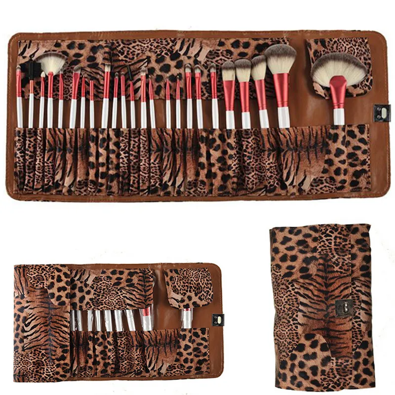 

Luxury Leopard Makeup Brushes Set For Foundation Powder Blush Eyeshadow Concealer Lip Eye Make Up Brush Cosmetics Beauty Tools