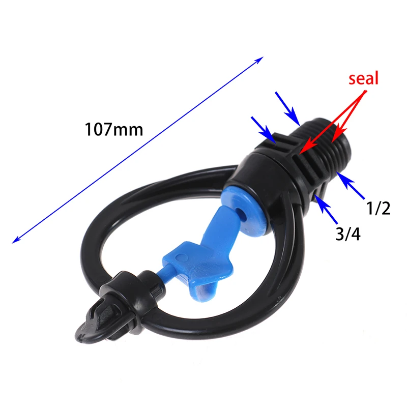 Irrigation 360 Degree Automatic Rotary Nozzle Sprinkler Garden Lawn Watering Male 1/2 Sprinkler