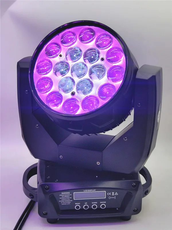 6pz профессиональная DJ сценическая машина DMX512 Zoom Beam круглая контрольная головка/светодиодная балка 19x15 Вт
