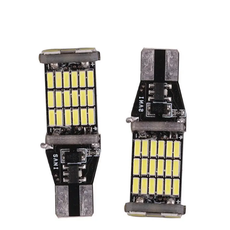 2x T15 W16W 45 SMD 4014 светодиодный автомобиль назад Светильник лампы 6000K белый |