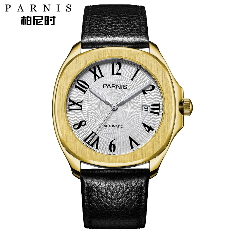 Parnis автоматические часы минималистичные часы мужские наручные часы Miyota сапфировое стекло механические часы relogio masculino подарок - Цвет: 17
