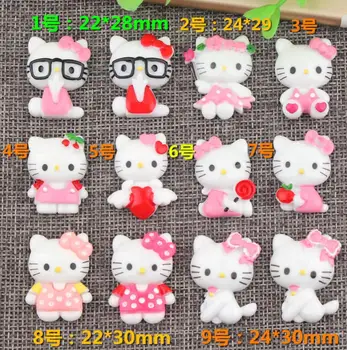 

Kawaii Cartoon animat cat rabbit flatback Resin Cabochons Scrapbook Craft DIY Hair Bow Phone cabochons Accessories