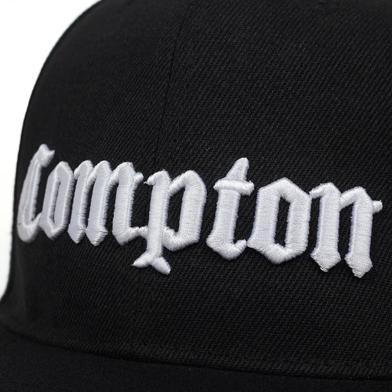Новинка, модная бейсбольная кепка COMPTON с вышивкой, хлопчатобумажные бейсболки в стиле хип-хоп для мужчин и женщин, уличная Кепка От Солнца, повседневные кепки