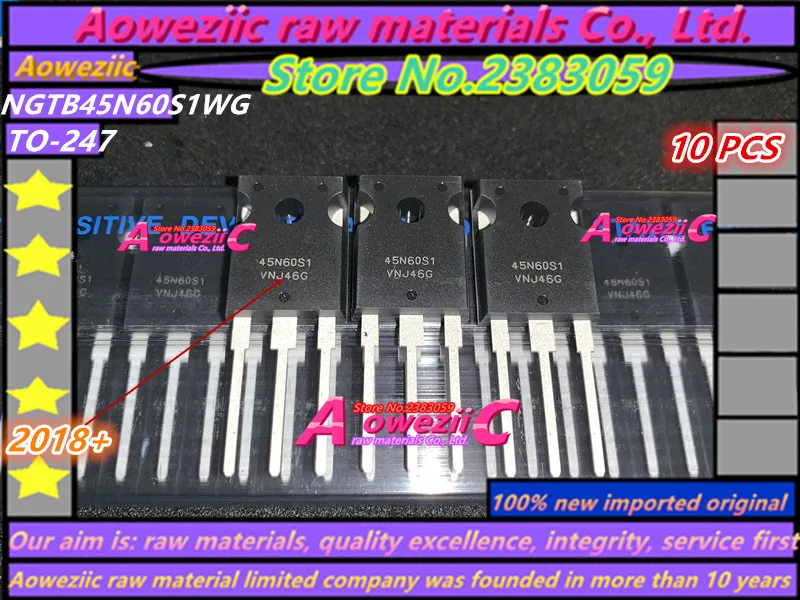 Aoweziic+ импортный NGTB45N60S1WG 45N60S1 TO-247 IGBT однотрубный сварочный аппарат 45A 600 в