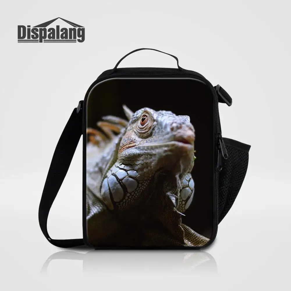 Lunch Bag16 Для мужчин сумка на плечо; для ланча сумка ящерица животных Bolsa Termica для школьников, Еда Коробки для обедов сумка для маленького мальчика холст высокое качество сумка-холодильник - Цвет: Lunch Bag16