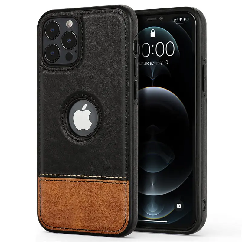 Ultra Thin Slim Leather Phone Case For iPhone 13 Pro Max 12 11 Pro Max XR X 7 8 Plus Shockproof Bumper Soft Business Back Cover case iphone 12 pro max