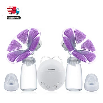 

Real Bubee Single/double Electric Breast Pump With Milk Bottle Infant Usb Bpa Free Powerful Breast Pumps Baby Breast Feeding