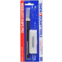 Tamiya 74098 моделирующий нож профессиональные инструменты для рукоделия 3 прямые лезвия+ 2 изогнутые лезвия+ 2 зубила лезвия