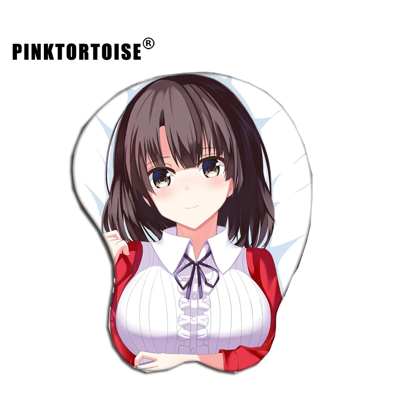 

Anime saenai heroine no sodate-kata Katou Megumi 3D Chest Silicone Wrist Rest Mouse Pad notebook PC Katou Megumi playmat