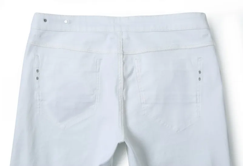 Cheap White Man Regular Jeans Solid Thin Straight Men Designer Denim Pants Male Casual StreetWear Quatliy Amazing Trousers