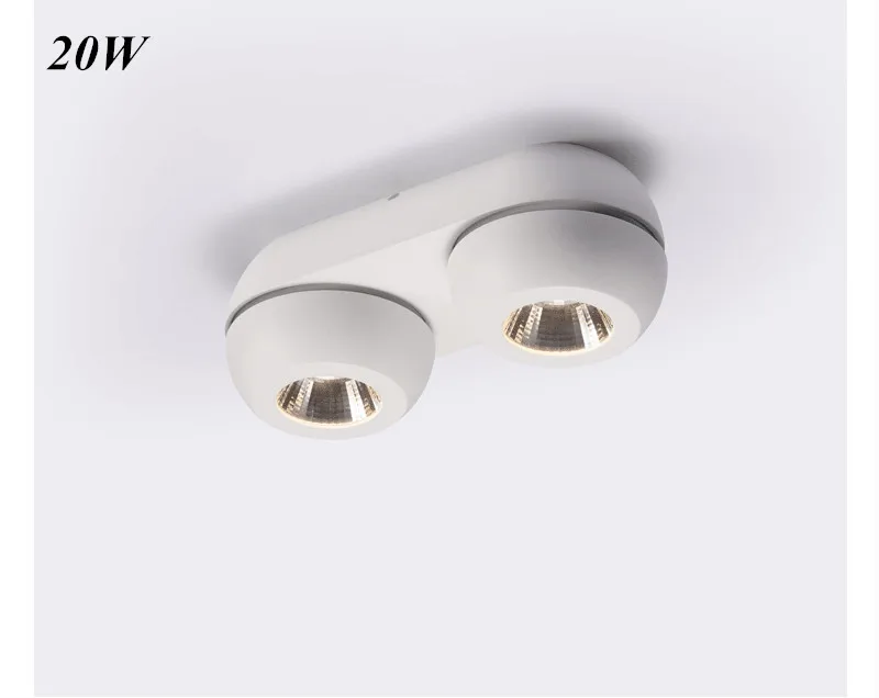 LED筒灯明装筒灯10w20w40w商用家用免开孔可旋转射灯吸顶灯三双头-tmall_18