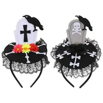 

2 pcs Scary Party Props Creative Halloween Hair Hoop Hair Band for Kids