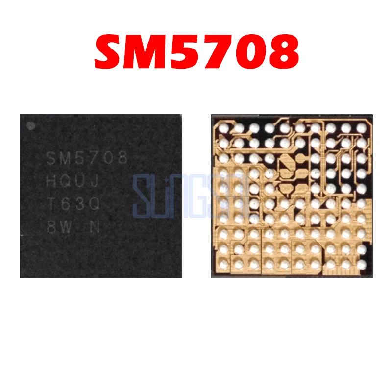 10 шт./лот SM5708 новый оригинальный для Samsung Galaxy A6 + plus 2018 зарядное устройство IC A605G USB