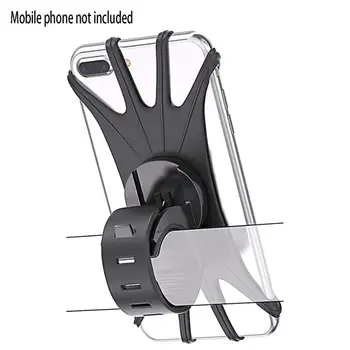

Silicone Bicycle Bracket 360 Degree Rotating Bicycle Mobile Phone Holder Navigation Holder Motorcycle Phone Holder