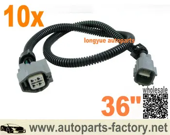 

longyue 10pcs 4 pin Denso O2 Oxygen Sensor Extension for Subaru Toyota