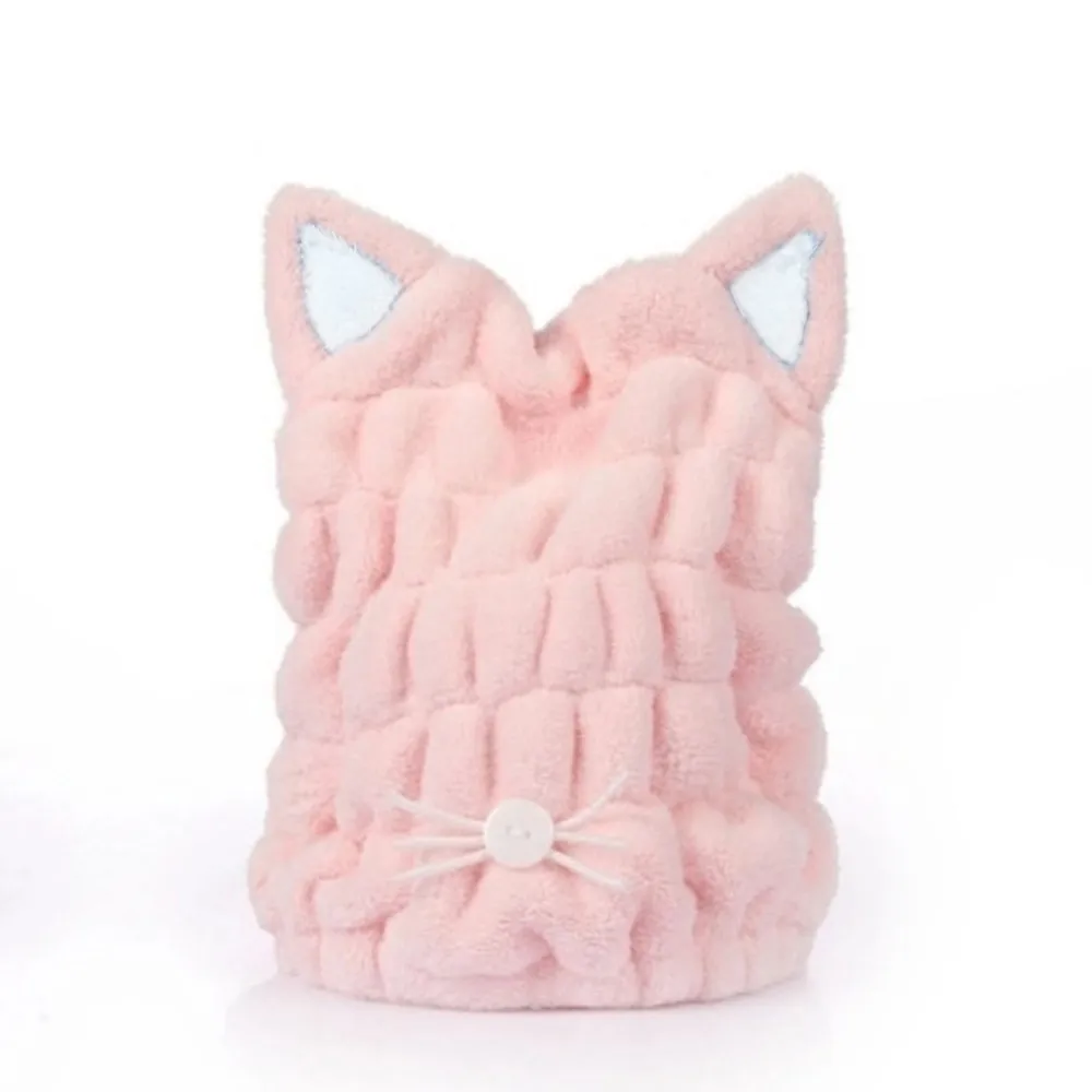 rapid drying hair towel Hair Turban Quickly Dry Hair Hat Wrapped Towel Bathing Cap serviette microfibre cheveux #4c09 (2)