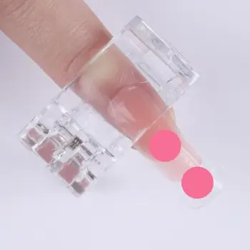 

Transparent Polygel Quick Building Nail Extension Tip Clip Manicure Art Tool plastic Manicure Fixing tool practical Easy to use