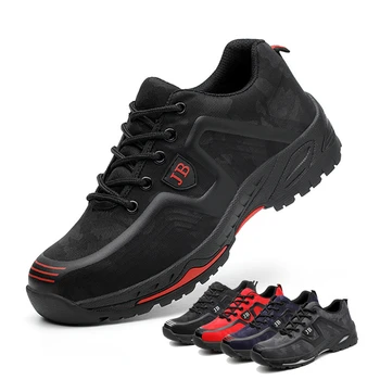 

Spring Men's Outdoor Water Proof Steel Toe Cap Protective Anti Smashing Work Shoes Men Puncture Proof Safety Shoes Boots