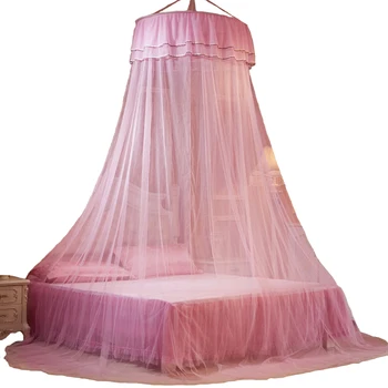 

Heighten Mosquito Net Encryption Bedding Mesh Summer Lace Foldable Kids Home European Style Canopy Dome Hanging
