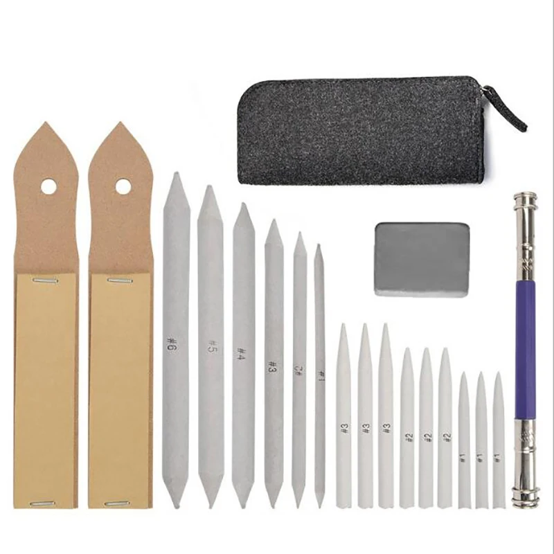 Sketch Paper Sandpaper Pencil Sharpen Drawing Sketch Pen Blending Smudge  Stump Stick Tortillon Sketch Art Drawing Pen Tool 19pcs|Numaralı Resim| -  AliExpress