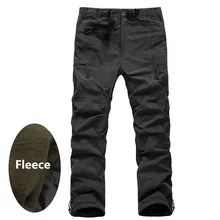 Популярные красивые мужские зимние теплые плотные штаны, двухслойные военные армейские камуфляжные тактические хлопковые брюки, повседневные ветрозащитные штаны
