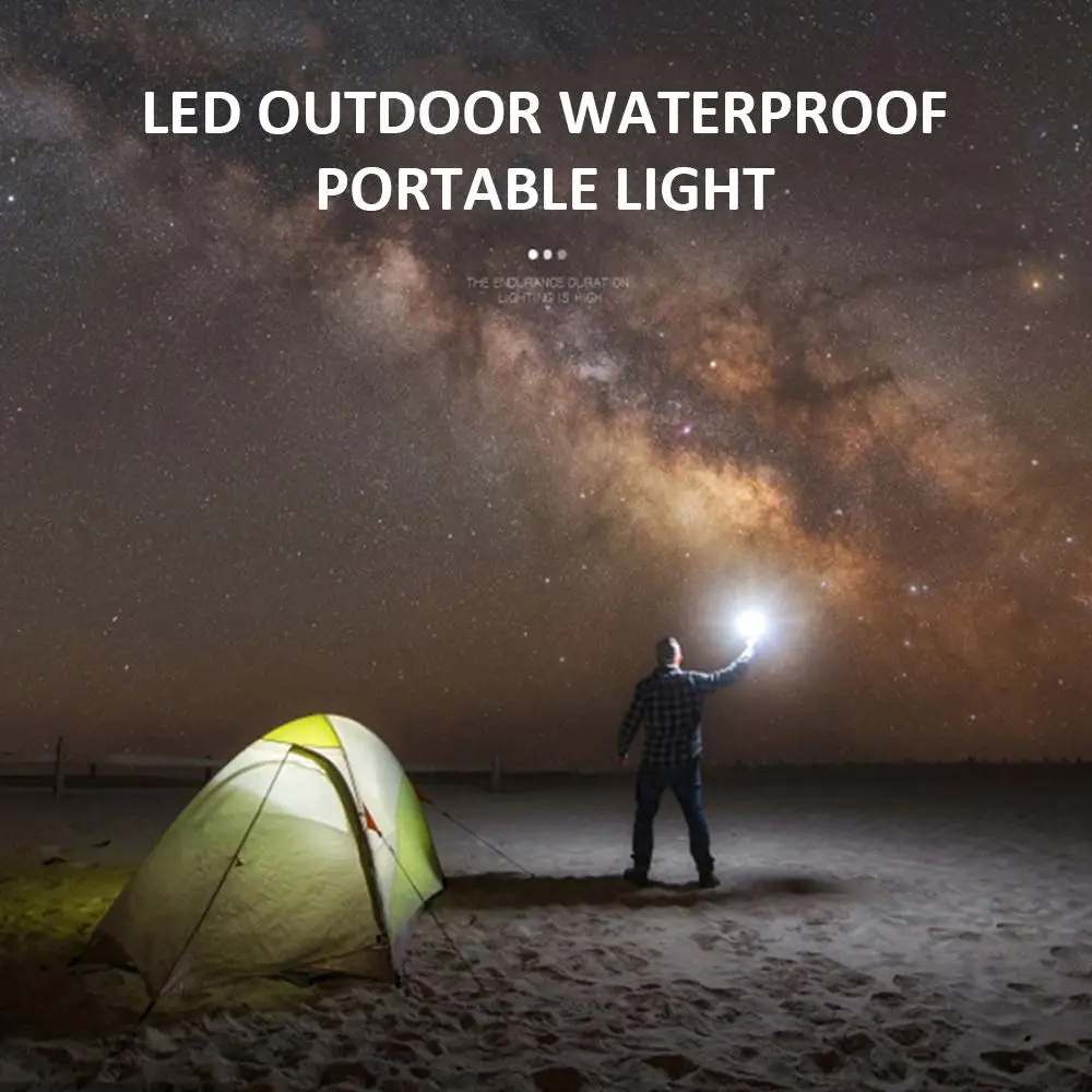 Фонарь светодиодный туристический портативный с USB зарядкой 10 Вт 7800 мА ·