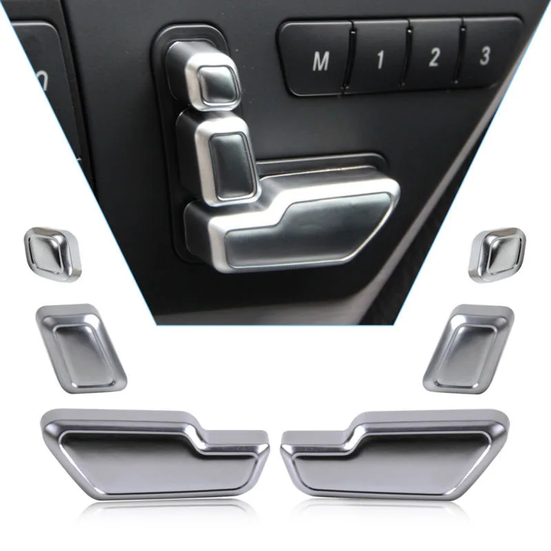 Хромированная дверь с серебряной крышкой кнопка для Mercedes-Benz E класса W212 6 шт. в