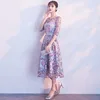 DongCMY-Vestido corto Formal de flores para novia, elegante, para fiesta de boda, nuevo ► Foto 3/6