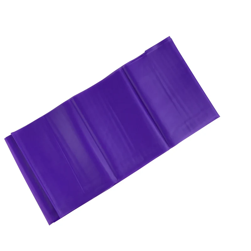 purple 1,5 м латексная эластичная лента для занятия йогой, тянуть тренажерный канат эспандер Для Фитнеса Обучение эластичная лента веревка 8 расцветок - Цвет: purple