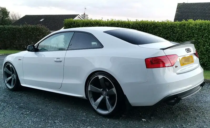 Углеродное волокно автомобиля задний багажник спойлер крыло подходит для Audi S5 B8/B8.5 купе 2008 2009 2010 2011 2012 2013